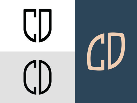 Creative Initial Letters CD Logo Designs Bundle.