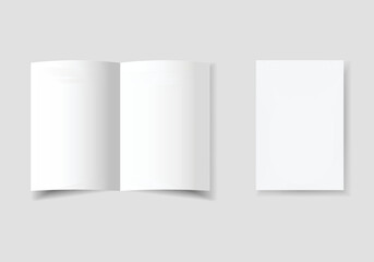 White empty page sheet