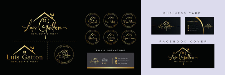  Real estate logo. Realtor logo. property logo design vector template
Real estate logo design with full branding business card, stumps, email signature, and social media kit
