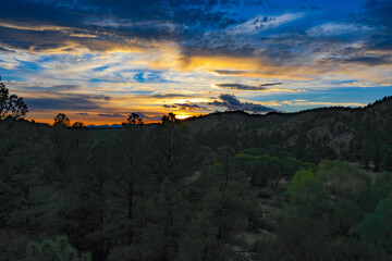 Gila National Forest, New Mexico, Sunset 