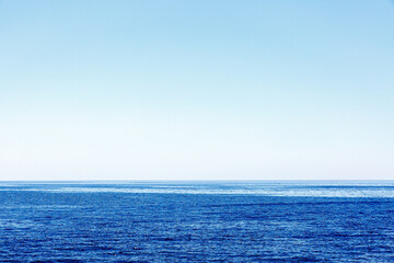 Obraz premium View to Red sea and empty blue sky