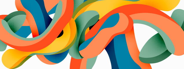 Creative geometric wallpaper. Splash liquid wave fluid shapes background. Techno business template for wallpaper, banner, background or landing