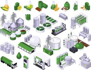 Bio Fuel Icon Set