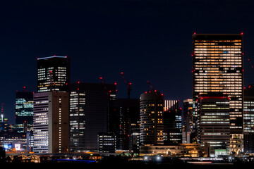 東京　夜景　都市風景