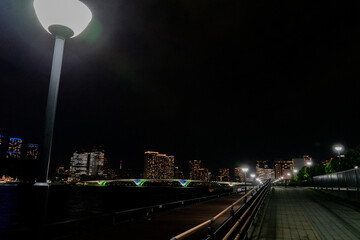 東京　夜景　都市風景