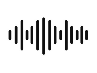 sound wave icon with simple design