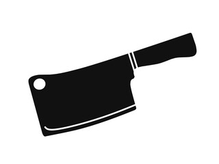 butcher knife icon vector with simple design