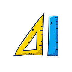 ruler hand drawn back to school