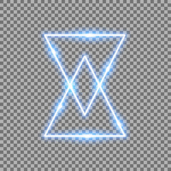 triangle light effect, laser, sand watch