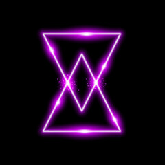 triangle light effect, laser, sand watch