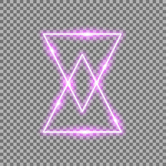 triangle light effect, laser, sand watch