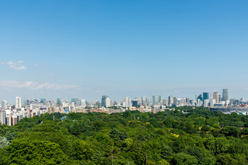 Fototapeta na wymiar 東京の緑と都市風景