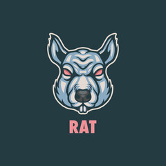 Obraz premium RAT MASCOT LOGO 