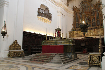 baroque church (San Nicolo all'Arena) in catania in sicily (italy) 