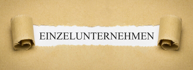 Einzelunternehmen