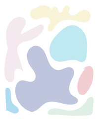 Abstract Shapes Pastel Background 