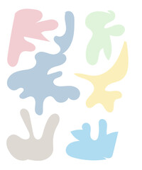 Abstract Shapes Pastel Background 