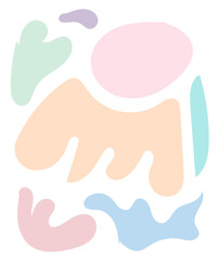 Abstract Shapes Pastel Background 