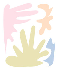 Abstract Shapes Pastel Background 