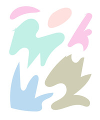 Abstract Shapes Pastel Background 