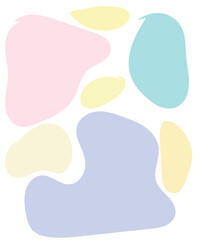 Abstract Shapes Pastel Background 