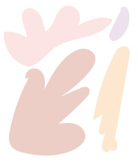 Obraz premium Abstract Shapes Pastel Background 