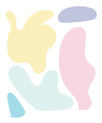 Abstract Shapes Pastel Background 