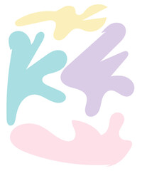 Abstract Shapes Pastel Background 