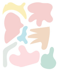 Abstract Shapes Pastel Background 