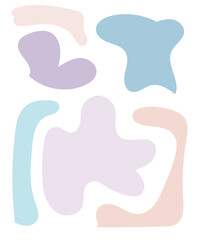 Abstract Shapes Pastel Background 
