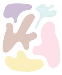 Abstract Shapes Pastel Background 