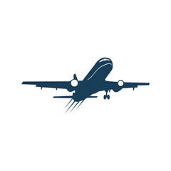 Plane travel transportation logo design