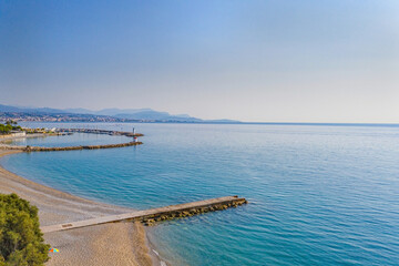 Plage de villeneuve-loubet. C&ocirc;te d'azur