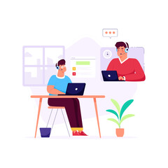 Naklejka premium Time management flat illustration is ready for premium use 