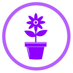 Flower icon flora sign symbol design
