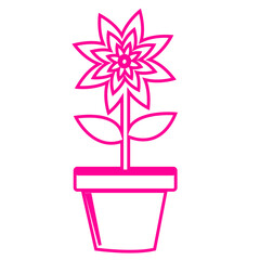 Flower icon flora sign symbol design