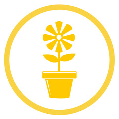 Flower icon flora sign symbol design