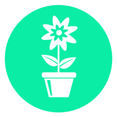 Flower icon flora sign symbol design