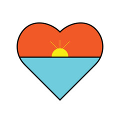 Heart sea sun sign. love vacation eps ten