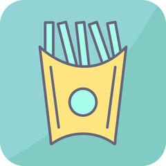 Unique French Fries Vector Icon