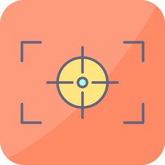 Unique Focus Horizontal Vector Icon