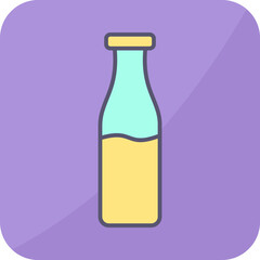 Milk Bottle Vector Icon