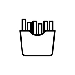 french fries vector for website symbol icon presentation