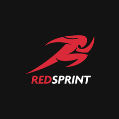 Red Sprint Runner Logo