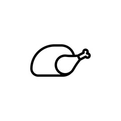 chicken leg vector for website symbol icon presentation