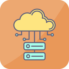 Cloud Database Icon