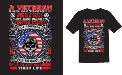 Veteran T-shirt Design,  Army Veteran Flag,