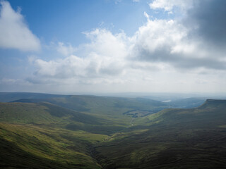 Wales mountain views on a sunny day