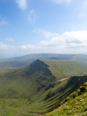Obraz premium Wales mountain views on a sunny day