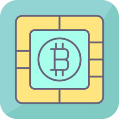 Bitcoin Chip Icon